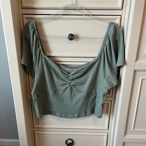 American Eagle cropped shirt, size XL